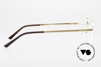 Cartier Santos De Cartier Titan Brille Nylor Halbrand, Größe: large, Passend für Herren