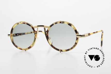 Cazal 644 90er Sonnenbrille Rund Unisex Details