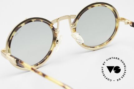 Cazal 644 90er Sonnenbrille Rund Unisex, Cari Zalloni (CaZal) trug dieses Modell privat, Passend für Herren und Damen