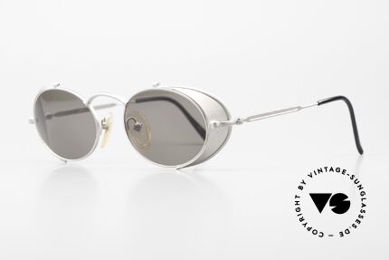 Jean Paul Gaultier 56-1175 Seitenblenden Sonnenbrille, viele interessante Rahmendetails im "Retro-Futurismus", Passend für Herren und Damen
