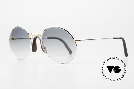 Porsche 5658 - S Runde 1990er Brille Bicolor, sehr komfortabel; zudem sportlich & elegant zugleich, Passend für Herren und Damen