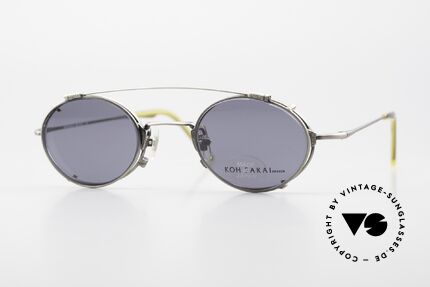 Koh Sakai KS9711 Vintage Brille Oval mit Clip Details