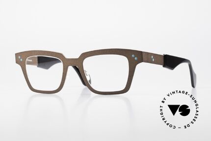 Theo Belgium Cinquante Titaniumbrille Designerbrille, markant eckige Designerbrille v. THEO Belgium, Passend für Herren