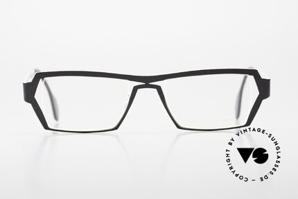 Theo Belgium Opulence Designerbrille Titaniumbrille, Modell Opulence, color 229 (titanium / schwarz), Passend für Herren