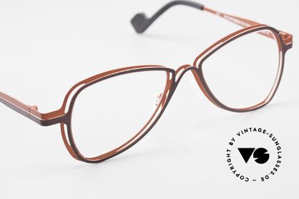 Theo Belgium Eye-Witness VB Designerbrille Damen Herren, ungetragen (wie alle unsere vintage Theo Brillen), Passend für Herren und Damen
