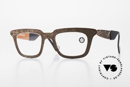 Theo Belgium Zoo Künstlerbrille Von Strook, markant eckige Designerbrille v. THEO Belgium, Passend für Herren und Damen