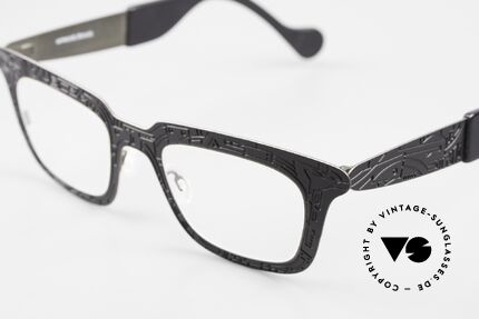 Theo Belgium Zoo Künstlerbrille Designerbrille, aufgrund Größe & Form eher eine Unisex-Brille, Passend für Herren und Damen