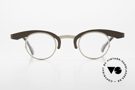 Theo Belgium O Designerbrille Titanium, das Theo-Modell mit dem kürzesten Namen "O", Passend für Damen