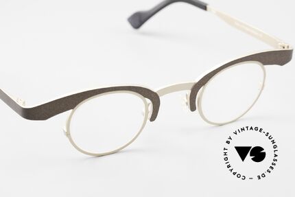 Theo Belgium O Designerbrille Titanium, ungetragene Kunstbrille für die, die sich trauen!, Passend für Damen