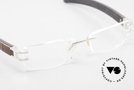 Tag Heuer L-Type 0114 Alligator-Leder Brille Luxus, ungetragenes Exemplar mit original Tag Heuer Etui, Passend für Herren