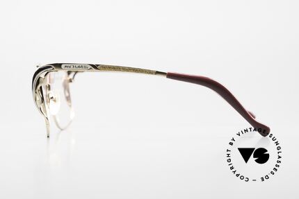 Machiavelli 6-10 Titanbrille Extravagant, ungetragenes 80er Einzelstück und KEINE RETROBRILLE, Passend für Damen