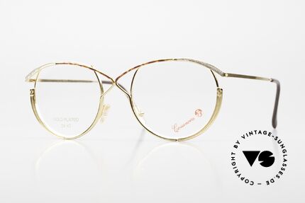 Casanova FC13 24kt Vergoldete Brille Strass Details