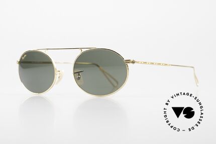Ray Ban Vintage Oval Bausch&Lomb USA Brille 90er, mit den legendären B&L Gläsern (100% UV Schutz), Passend für Herren und Damen