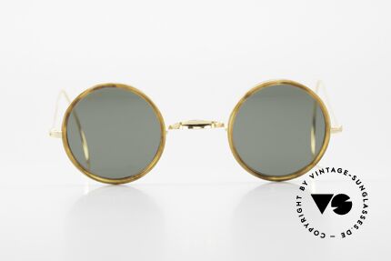 Ray Ban Cheyenne Style I Runde B&L USA Sonnenbrille, runde G-15 Qualitätsgläser mit Schildpatteinfassung, Passend für Herren und Damen
