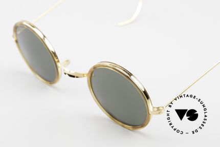 Ray Ban Cheyenne Style I Runde B&L USA Sonnenbrille, 90er Fassung wäre auch für optische Gläser geeignet, Passend für Herren und Damen