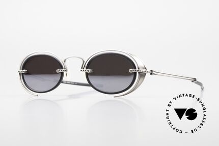 DOX 01 ATS Industrial Brille Verspiegelt, rare, alte DOX Sonnenbrille von 1997, made in JAPAN, Passend für Herren und Damen