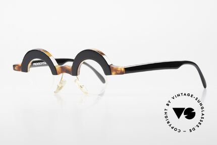 Proksch's A5 Runde 90er Nylor Brille Crazy, futuristisches Design vergangener Tage (90er), Passend für Herren und Damen