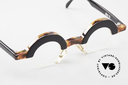 Proksch's A5 Runde 90er Nylor Brille Crazy, Glashöhe = 32mm = auch knapp gleitsichtfähig, Passend für Herren und Damen