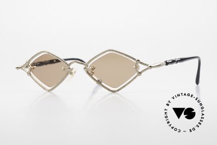 Jean Paul Gaultier 56-7203 Kunstsonnenbrille Vintage, extrem seltene Jean Paul GAULTIER 90er Sonnenbrille, Passend für Herren und Damen