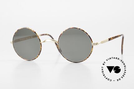 John Lennon - The Walrus Kleine Runde Vintage Brille, original 'JOHN LENNON COLLECTION' Sonnenbrille, Passend für Herren und Damen