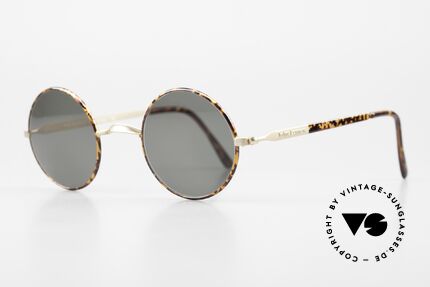 John Lennon - The Walrus Kleine Runde Vintage Brille, kleine runde Sonnenbrille; mattgold/kastanienbraun, Passend für Herren und Damen