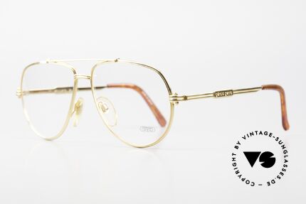 Gerald Genta New Classic 04 24kt Vergoldete Luxusbrille, LUXUS-Accessoires (wie z.B. Brillen) kamen später dazu, Passend für Herren
