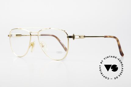 Gerald Genta Gold & Gold 03 Aviator Brille 24kt Vergoldet, LUXUS-Accessoires (wie z.B. Brillen) kamen später dazu, Passend für Herren