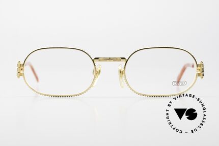 Gerald Genta Gefica 01 Damenbrille Herrenbrille 24kt, entwarf u.a. die „GRANDE Sonnerie“ (Preis: ca. $1 Mio.), Passend für Herren und Damen