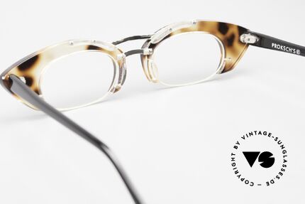 Proksch's A3 Vintage 90er Nylor Brille, Demogläser sind optisch austauschbar; H=28mm, Passend für Damen