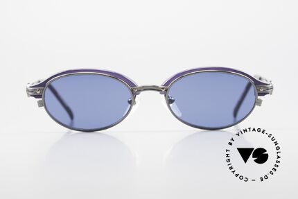 Jean Paul Gaultier 58-0004 Ovale Designer Sonnenbrille, äußerst kreatives Rahmendesign und Farbgestaltung, Passend für Herren und Damen