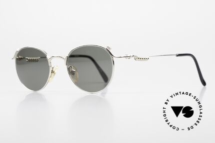 Jean Paul Gaultier 55-5105 Rare 90er Steampunk Brille, rundes Panto-Design interpretiert von Gaultier!, Passend für Herren und Damen