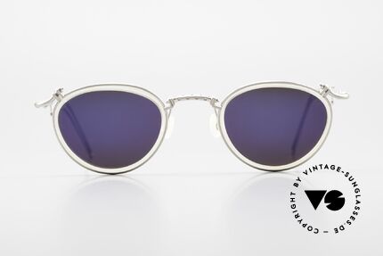 DOX 02 HLS Titanium Brille Verspiegelt, aus dem gleichen Werk wie Y. Yamamoto & JP Gaultier, Passend für Herren und Damen