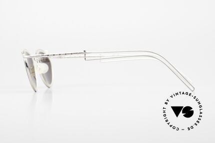 DOX 02 HLS Titanium Brille Verspiegelt, ungetragen (wie alle unsere 1990er Brillen aus Japan), Passend für Herren und Damen