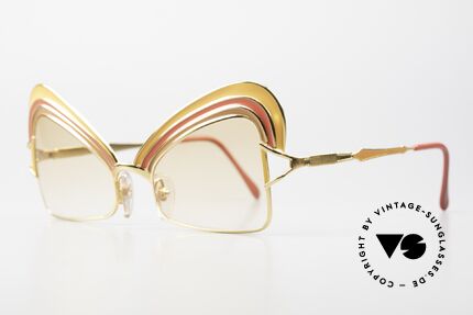 Casanova Arché 7 Kunstbrille Limited 24kt, verkörpert Frohsinn, Ausgelassenheit aber auch Prunk, Passend für Damen