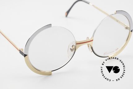 Casanova NM3 Runde Kunstbrille Unisex, eine kostbare, ungetragene, VINTAGE Designer Rarität, Passend für Herren und Damen
