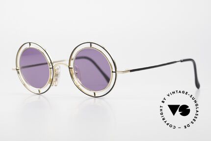Casanova MTC 2 Runde Brille 24kt Vergoldet, begehrtes Sammlerstück; 24kt vergoldete Fassung, Passend für Herren und Damen