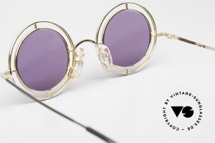 Casanova MTC 2 Runde Brille 24kt Vergoldet, Fassung kann auch mit Gleitsicht verglast werden, Passend für Herren und Damen