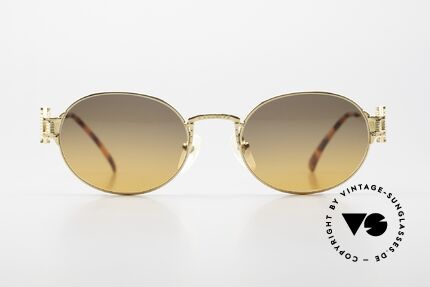 Jean Paul Gaultier 55-5110 Steampunk 90er Sonnenbrille, spektakuläres Rahmen-Design und Sonnengläser, Passend für Herren und Damen