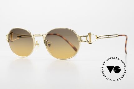 Jean Paul Gaultier 55-5110 Steampunk 90er Sonnenbrille, gerne als "STEAMPUNK-Sonnenbrille" bezeichnet, Passend für Herren und Damen