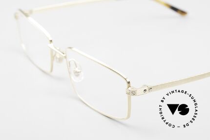 Cartier Santos De Eye00122 Luxus Brille Metall Herren, TOP-Qualität; komfortable Fassung; France made, Passend für Herren