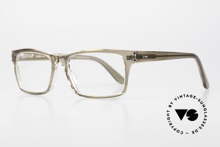 Cartier Signature C Designerfassung Luxus Men, edle Rahmenfarbe in brown-transparent; col. 006, Passend für Herren