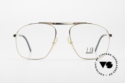 Dunhill 6046 80er Brille Horn-Applikationen, 80er Jahre Dunhill Kollektion = ein Inbegriff von Stil, Passend für Herren