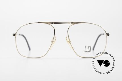 Dunhill 6046 80er Brille Horn-Applikation, 80er Jahre Dunhill Kollektion = ein Inbegriff von Stil, Passend für Herren
