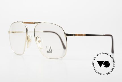 Dunhill 6046 80er Brille Leder-Applikationen, vergoldeter Rahmen mit dezenten Leder-Applikationen, Passend für Herren Dunhill 6046 80er Brille Leder-Applikationen, vergoldeter Rahmen mit dezenten Leder-Applikationen, Passend für Herren