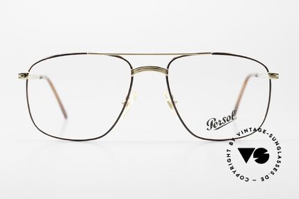 Persol Agar 90er Vintage Brillengestell, perfekte Passform; markant in Gr. 58-19, Passend für Herren