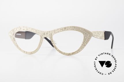 Theo Belgium Diamond Artwork Strook Fassung, Cateye Damen-Designerbrille v. THEO Belgium, Passend für Damen