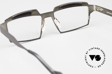 Theo Belgium Eye-Witness TV Pure Titanium & Horn Brille, KEINE RETRObrille, sondern ein ca. 10 Jahre altes Unikat, Passend für Herren