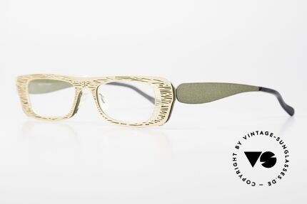 Theo Belgium Eye-Witness PJ Titanbrille Clip-On Front, in Wirklichkeit raffiniert gemacht; echte Designerbrille, Passend für Damen