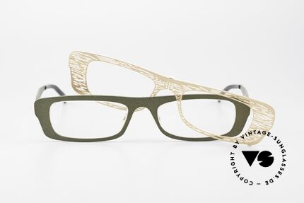 Theo Belgium Eye-Witness PJ Titanbrille Clip-On Front, Größe: large, Passend für Damen