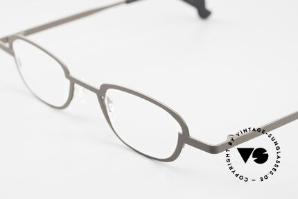 Theo Belgium Switch Rare Designerbrille Unisex, Farbcode 346 (grau) und 137mm Breite = M bis L, Passend für Herren und Damen